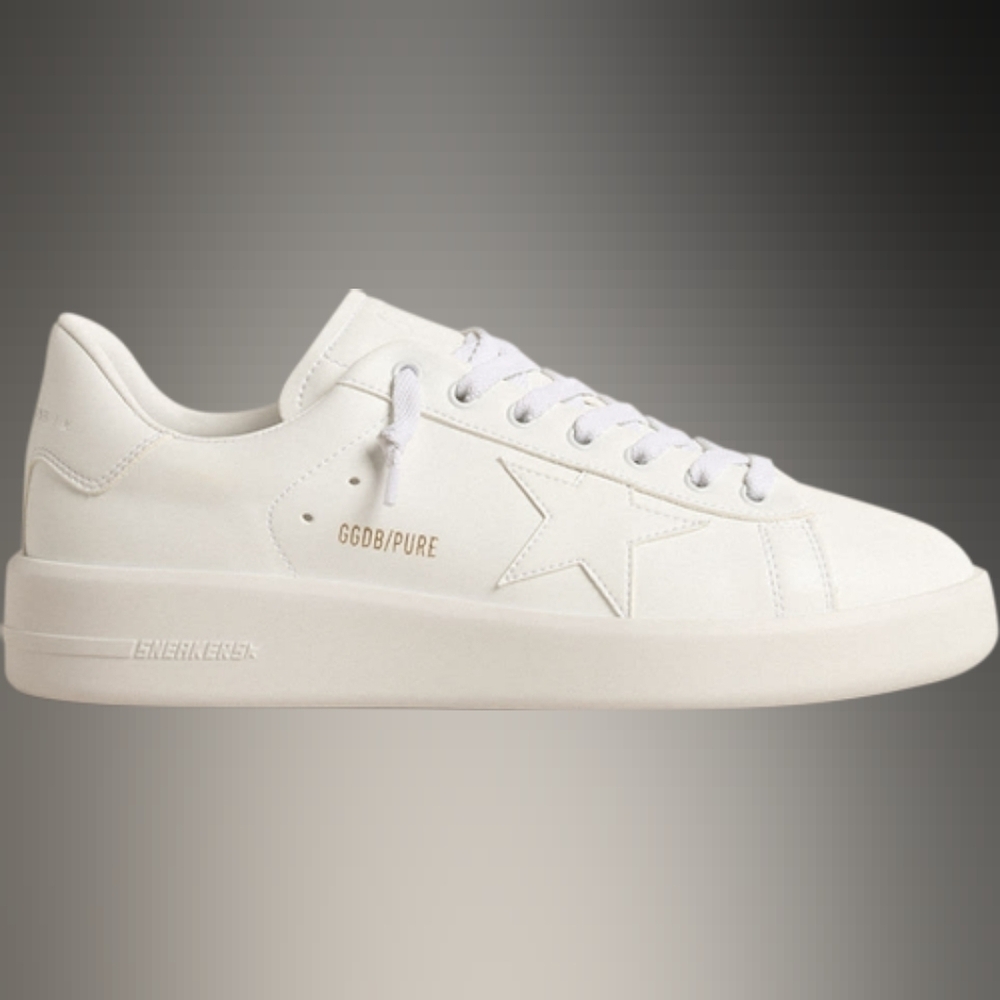 Golden Goose optic white sneakers size 40 BNWB some yellowing of leather